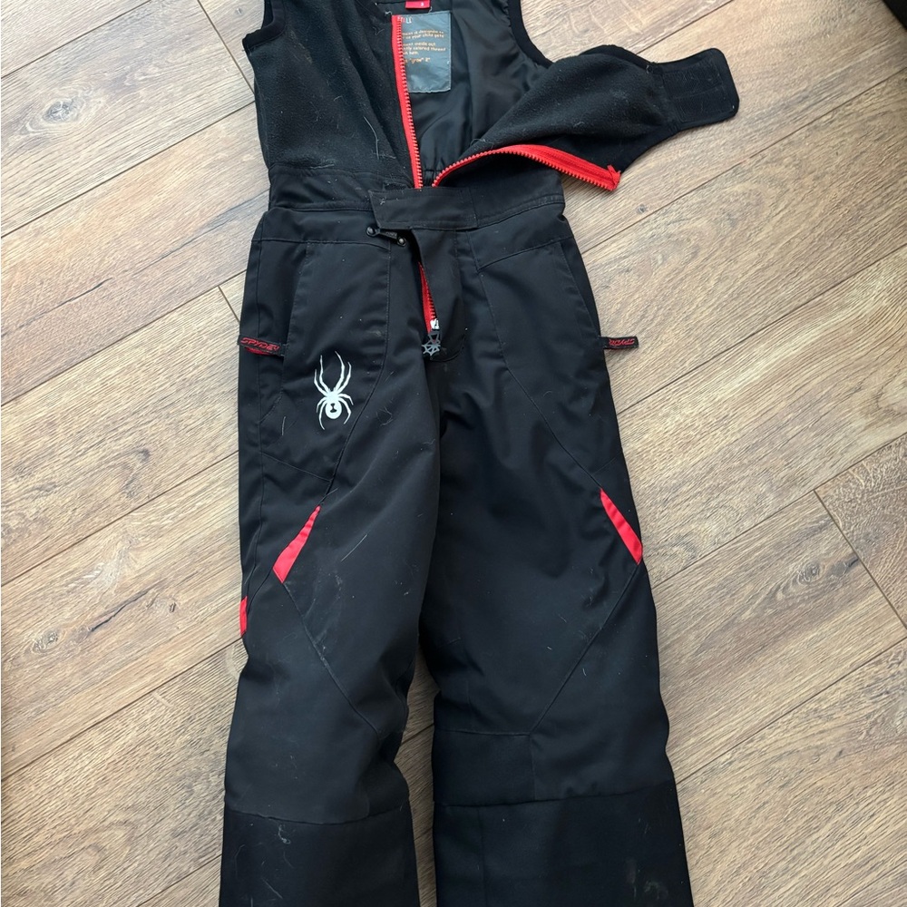 Spyder Black and Red Kids Snow Pants size 3